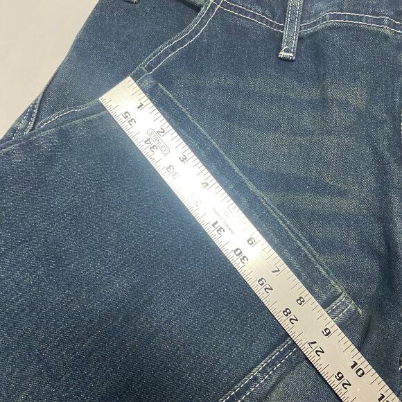 True Religion Jeans Baggy Carpenter Cargo Grunge Dirty Style  Size 34 Fits 38 - Picture 16 of 16